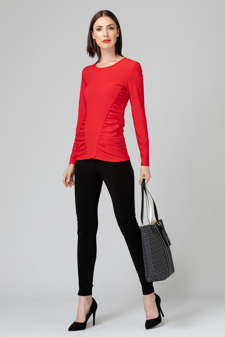 Joseph Ribkoff Tee-Shirt style 193143. Rouge A Levres 173. 26