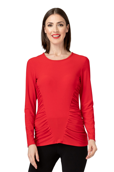 Joseph Ribkoff Tee-Shirt style 193143. Rouge A Levres 173. 2