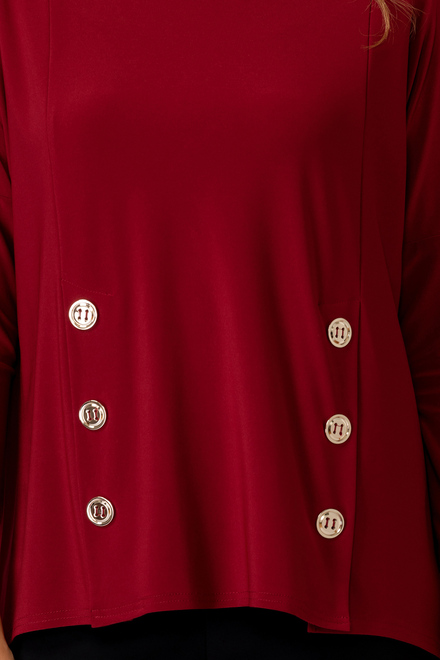 Joseph Ribkoff Tee-Shirt style 193159. Rouge Imp&eacute;rial 193. 23