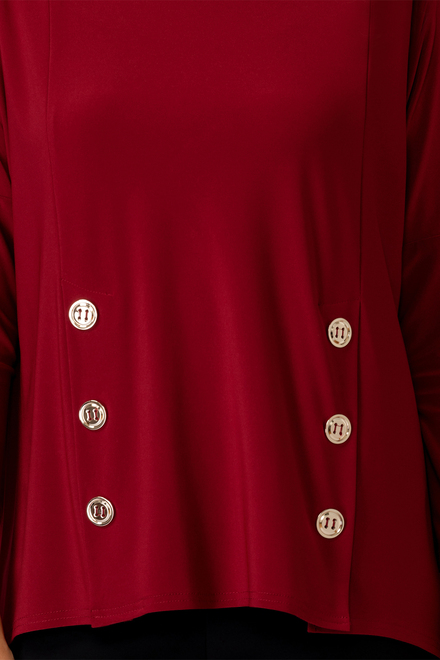 Joseph Ribkoff Tee-Shirt style 193159. Rouge Imp&eacute;rial 193. 8