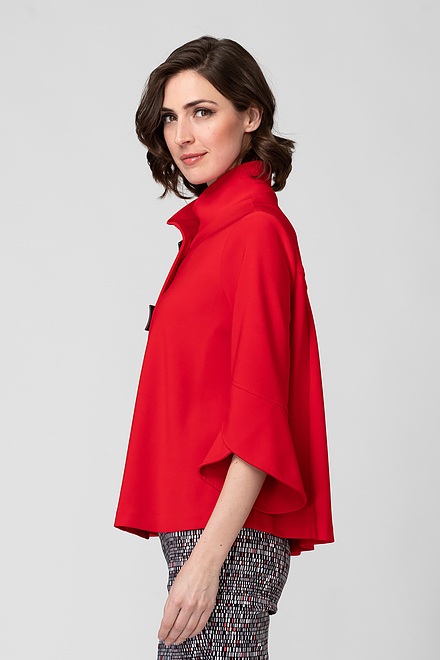 Loose-Fit Blazer Style 193198. Lipstick Red 173. 2