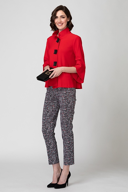 Loose-Fit Blazer Style 193198. Lipstick Red 173. 4