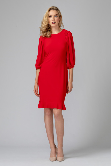Joseph Ribkoff robe style 193204. Rouge A Levres 173
