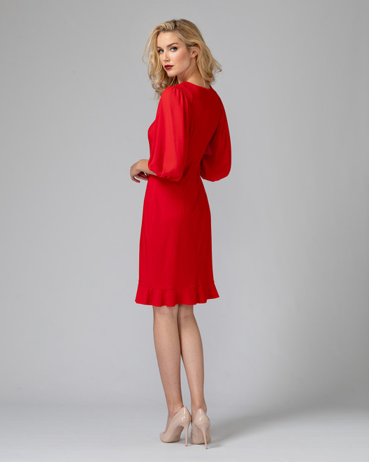 Joseph Ribkoff robe style 193204. Rouge A Levres 173. 6