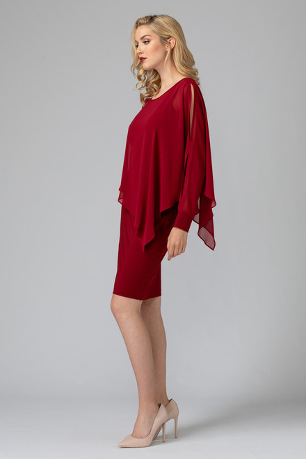 Joseph Ribkoff robe style 193205. Rouge Imp&eacute;rial 193. 4