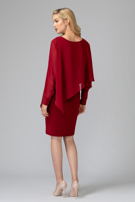 Joseph Ribkoff robe style 193205. Rouge Imp&eacute;rial 193. 7