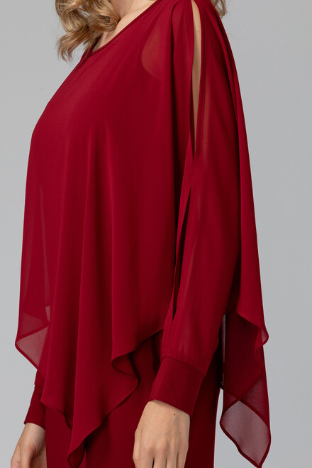 Joseph Ribkoff robe style 193205. Rouge Imp&eacute;rial 193. 8