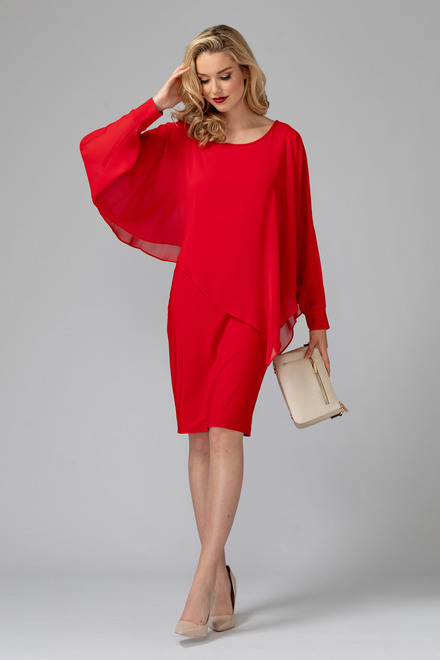 Joseph Ribkoff dress style 193205. Lipstick Red 173. 13