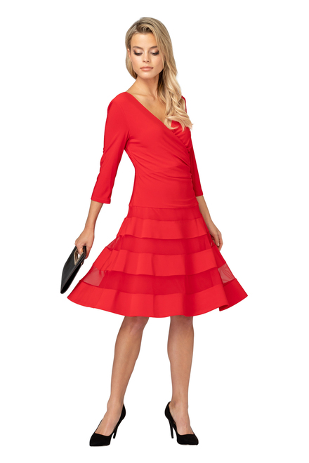 Joseph Ribkoff robe style 193293. Rouge A Levres 173. 22