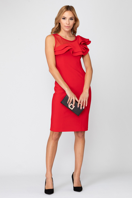 Joseph Ribkoff robe style 193298. Rouge A Levres 173. 17