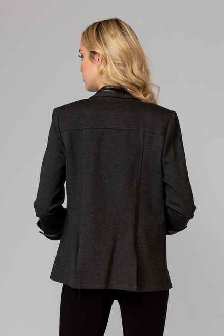 Joseph Ribkoff Jacket style 193370. Charcoal Grey/black. 7