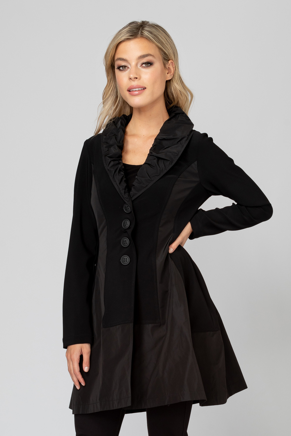Joseph Ribkoff coat style 193425. Black