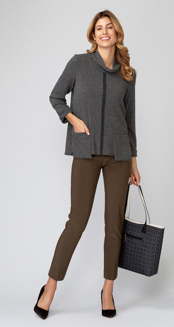 Joseph Ribkoff Sweater style 193481. Grey. 19