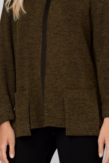 Joseph Ribkoff Sweater style 193481. Olive/black. 14