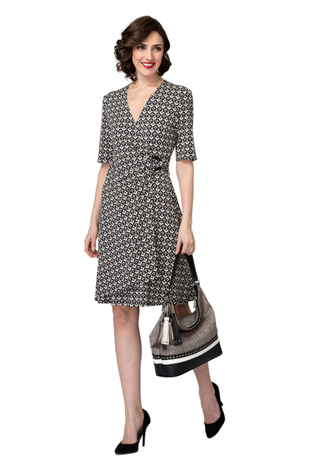 Joseph Ribkoff dress style 193684. Black/grey. 9