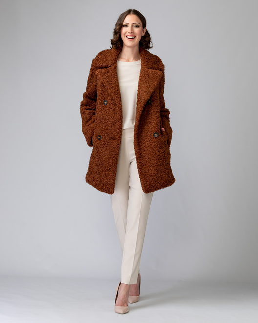 Joseph Ribkoff coat style 193719. Brown. 25
