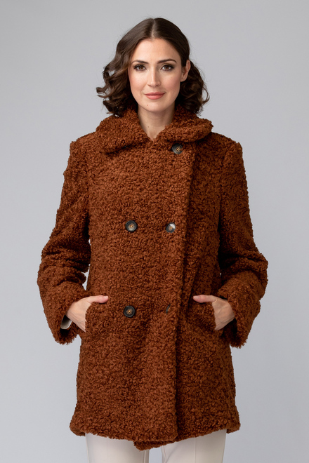 Joseph Ribkoff coat style 193719. Brown. 3