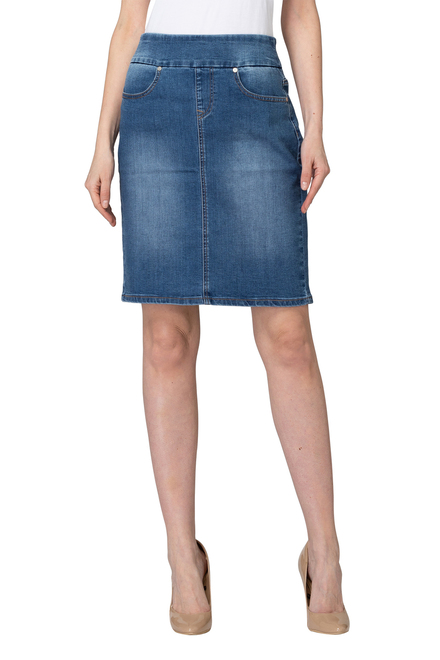 Joseph Ribkoff skirt style 193946. Blue