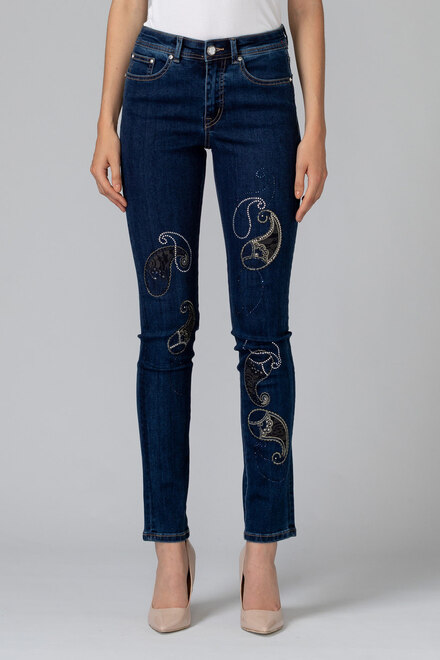 Joseph Ribkoff Jeans style 193982. Indigo. 3