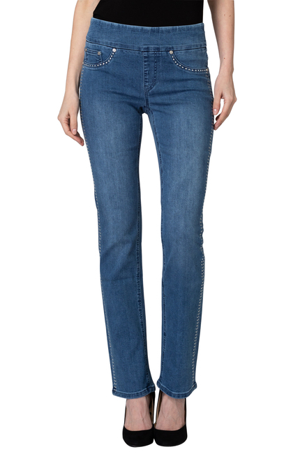Joseph Ribkoff Jeans style 193989. Bleu. 2
