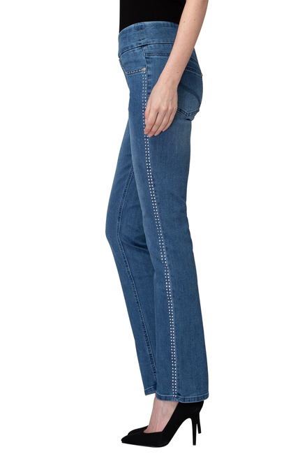 Joseph Ribkoff Jeans style 193989. Blue. 5