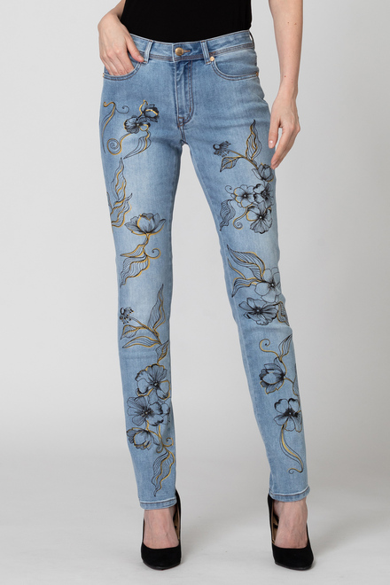 Joseph Ribkoff Jeans style 193991. Bleu Denim P&acirc;le. 13