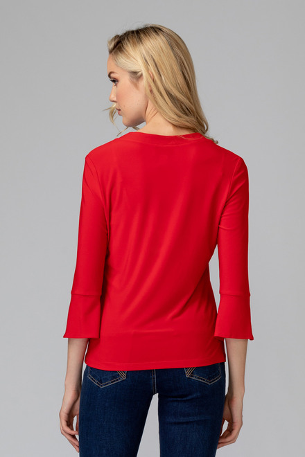 Joseph Ribkoff Tee-Shirt style 194103. Rouge A Levres 173. 6