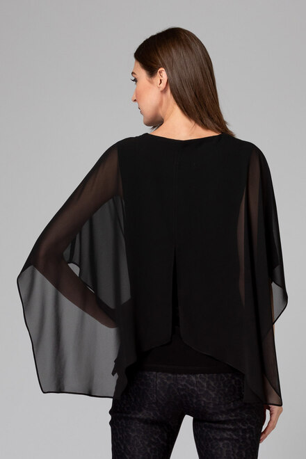 Joseph Ribkoff blouse style 194231. Black. 10
