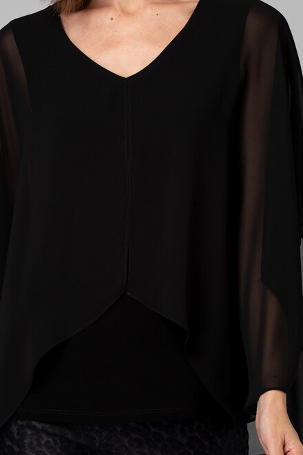 Joseph Ribkoff blouse style 194231. Black. 13