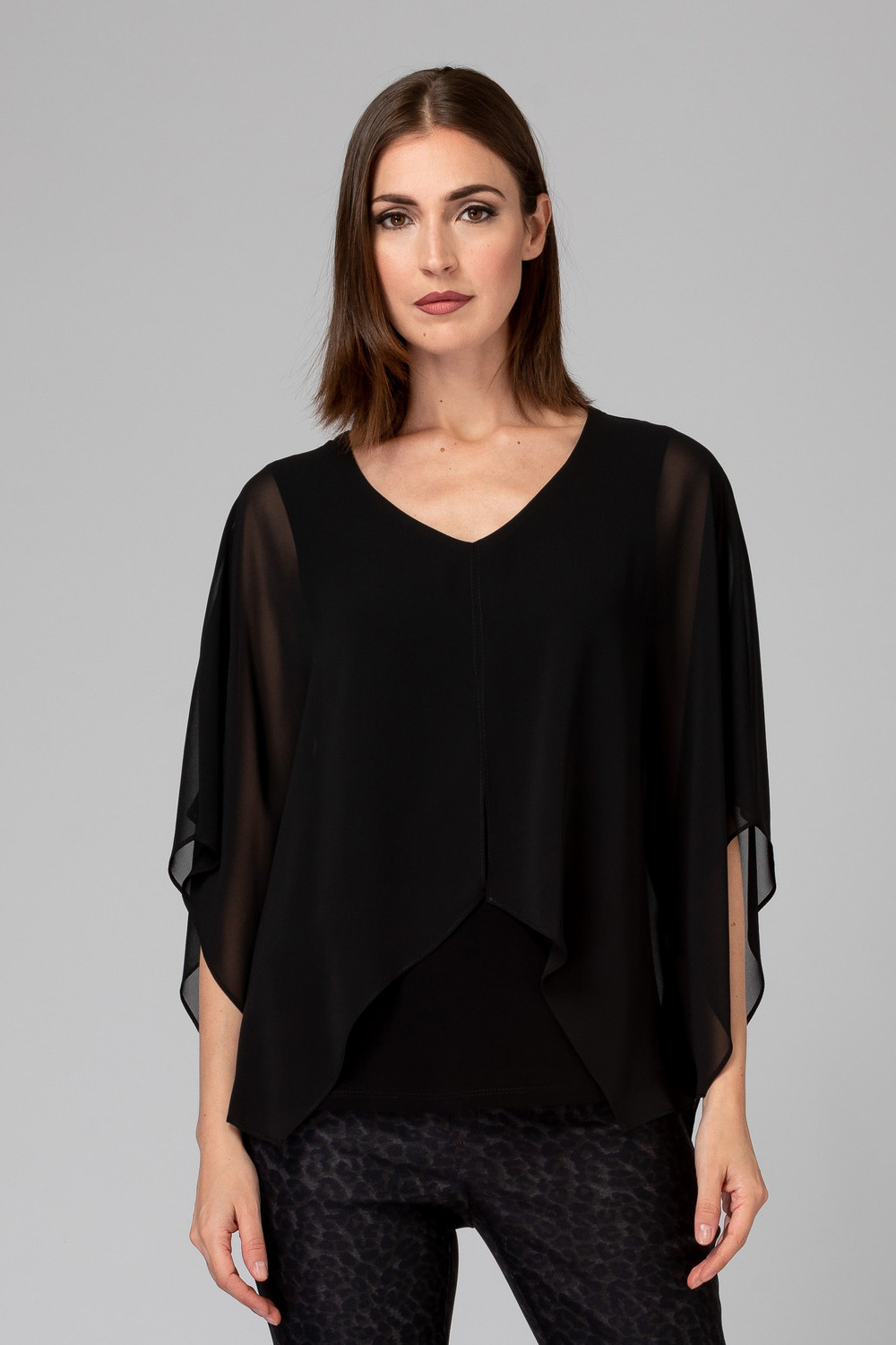 Joseph Ribkoff blouse style 194231. Black
