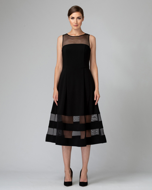 Joseph Ribkoff dress style 194296. Black. 4
