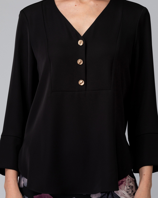 Joseph Ribkoff blouse style 194417. Noir. 14