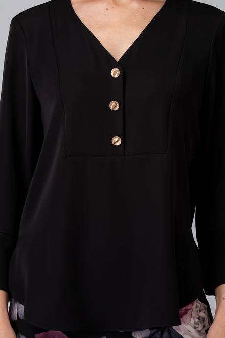 Joseph Ribkoff blouse style 194417. Black. 15