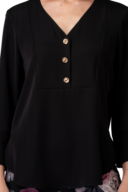Joseph Ribkoff blouse style 194417. Black. 17