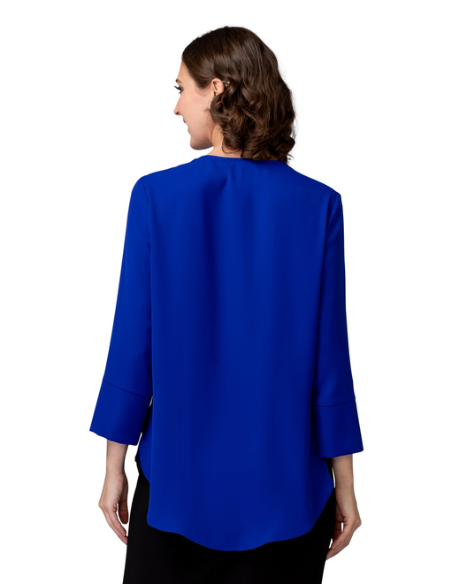 Joseph Ribkoff blouse style 194417. Royal Sapphire 163. 11