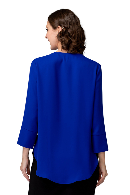 Joseph Ribkoff blouse style 194417. Royal Sapphire 163. 12