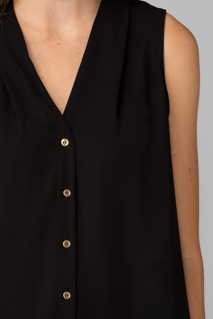 Joseph Ribkoff blouse style 194418. Black. 15