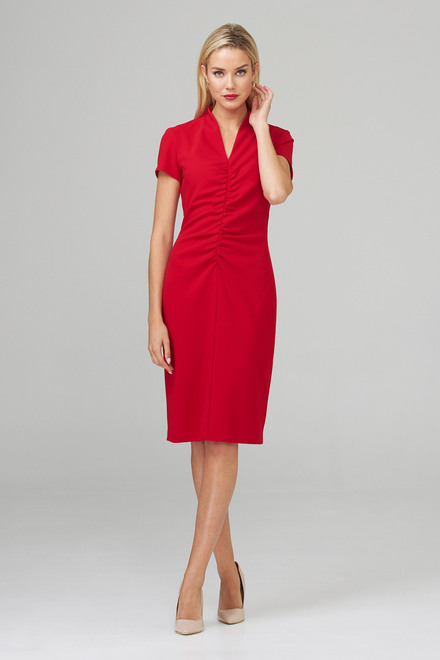 Joseph Ribkoff robe style 201014. Rouge A Levres 173