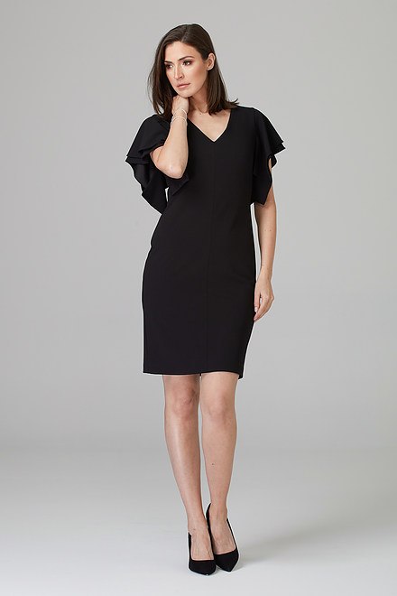 Joseph Ribkoff Dress Style 201015. Black