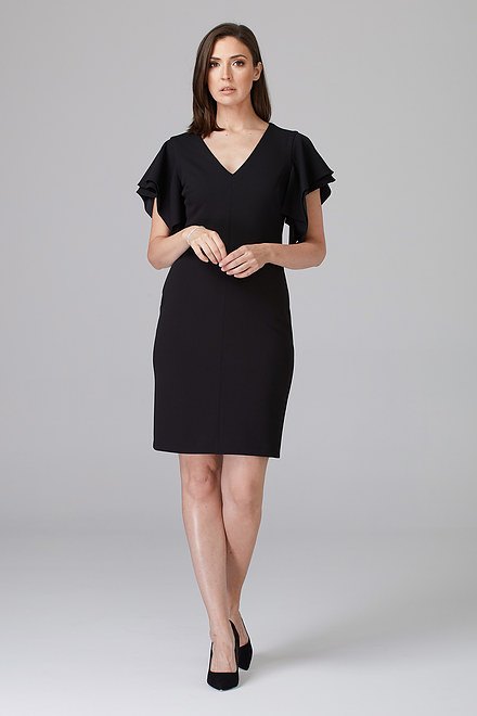 Joseph Ribkoff Dress Style 201015. Black. 5