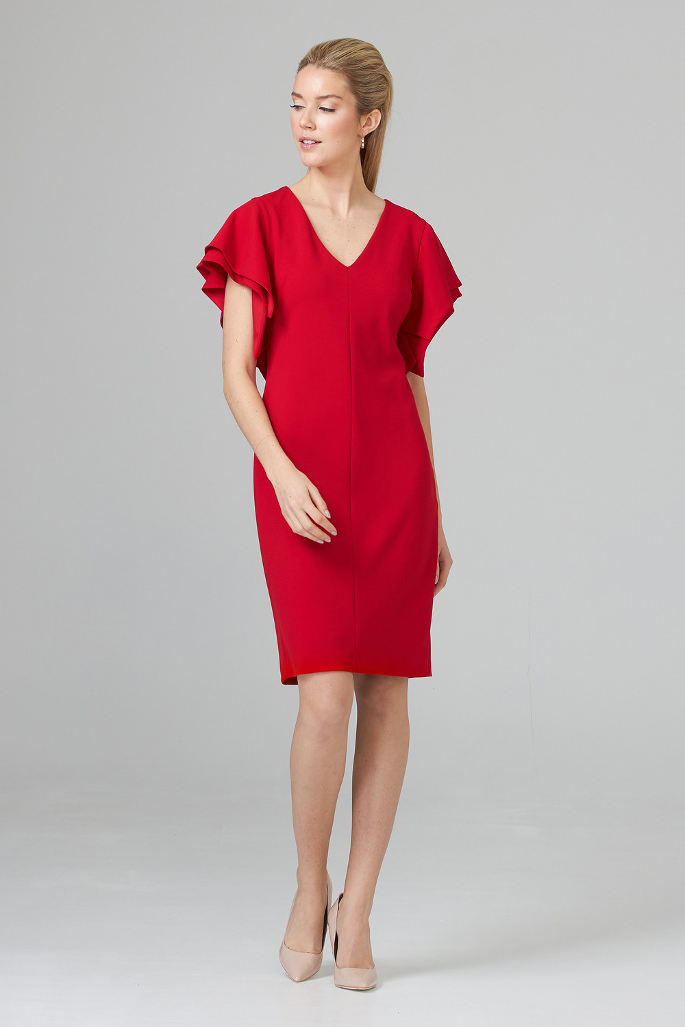 Joseph Ribkoff Robe style 201015. Rouge A Levres 173