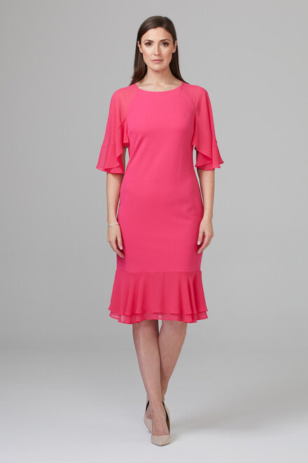 Joseph Ribkoff Dress Style 201153. Hyper Pink