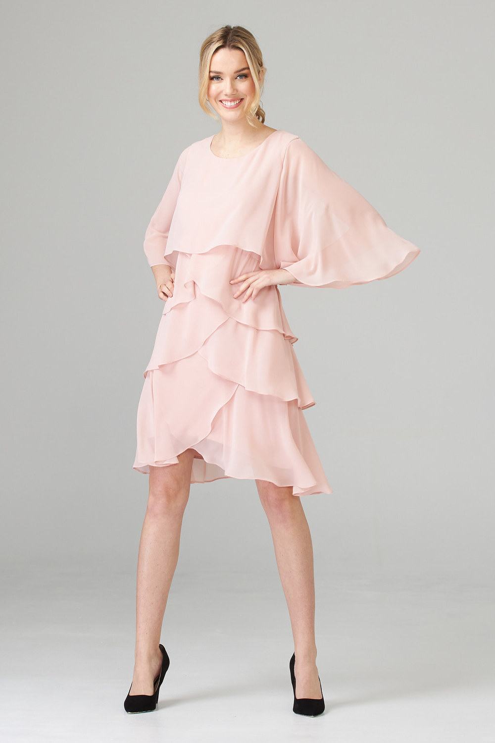 Joseph Ribkoff Dress Style 201176. Rose
