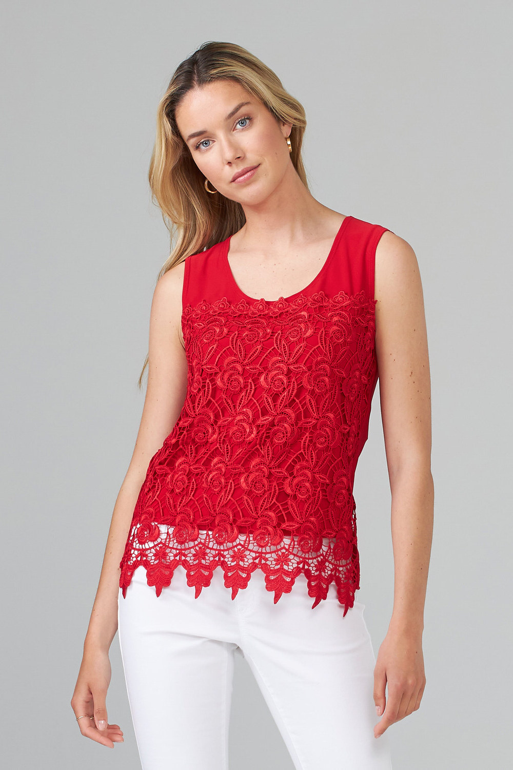 Joseph Ribkoff Camisole style 201237. Rouge A Levres 173
