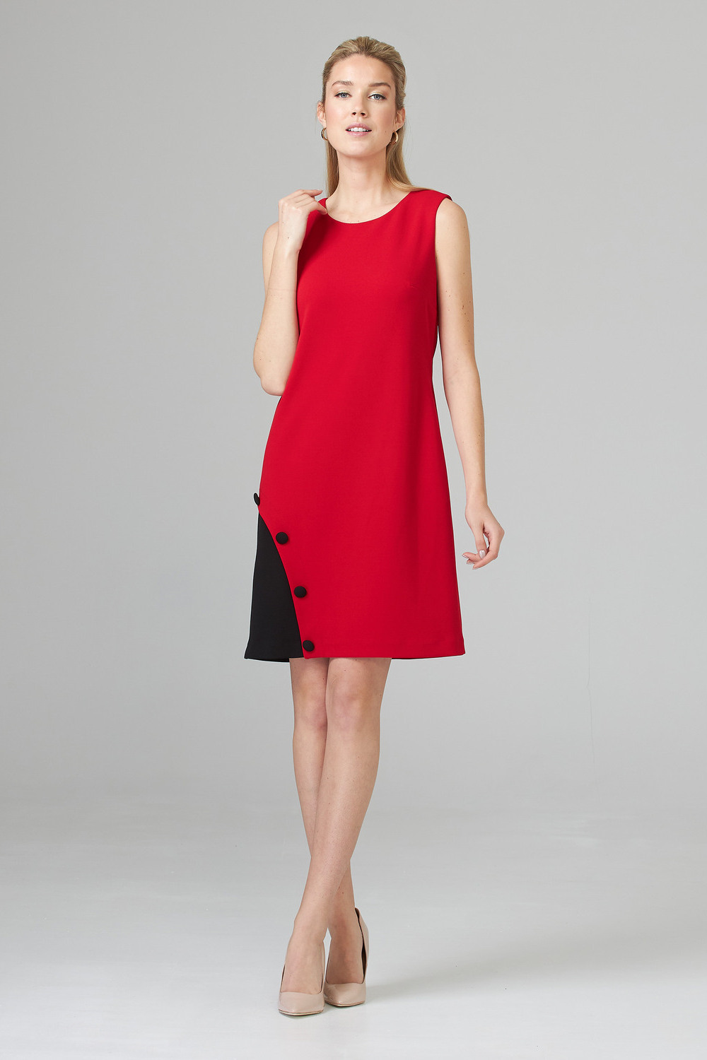 Joseph Ribkoff Dress Style 201266. Lipstick Red/black