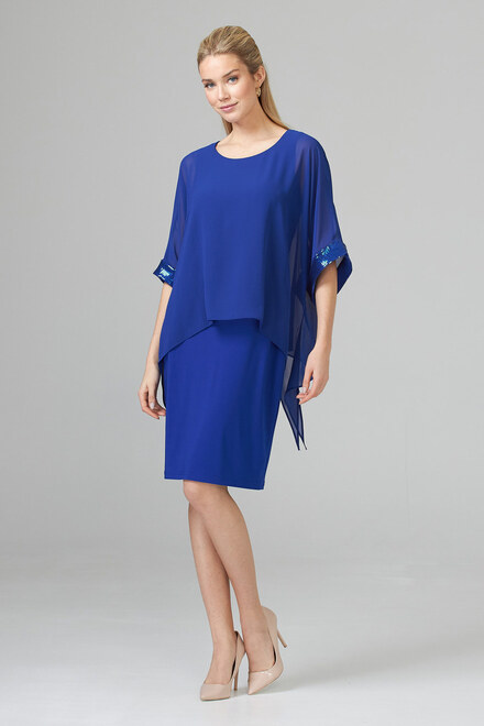 Joseph Ribkoff Dress Style 201273. Royal Sapphire 163