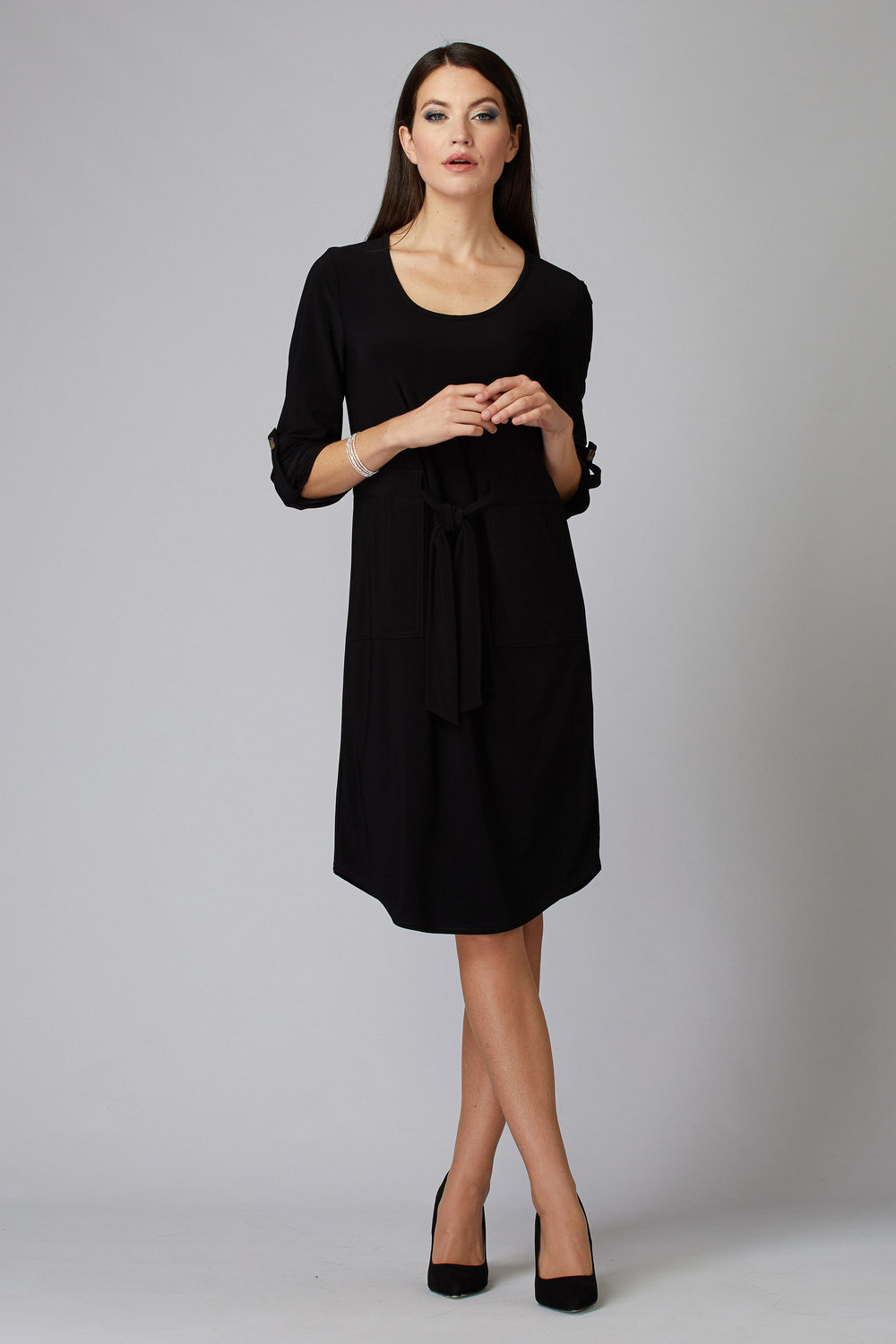Joseph Ribkoff Dress Style 201274. Black