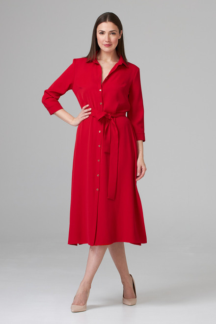 Joseph Ribkoff robe style 201276. Rouge A Levres 173