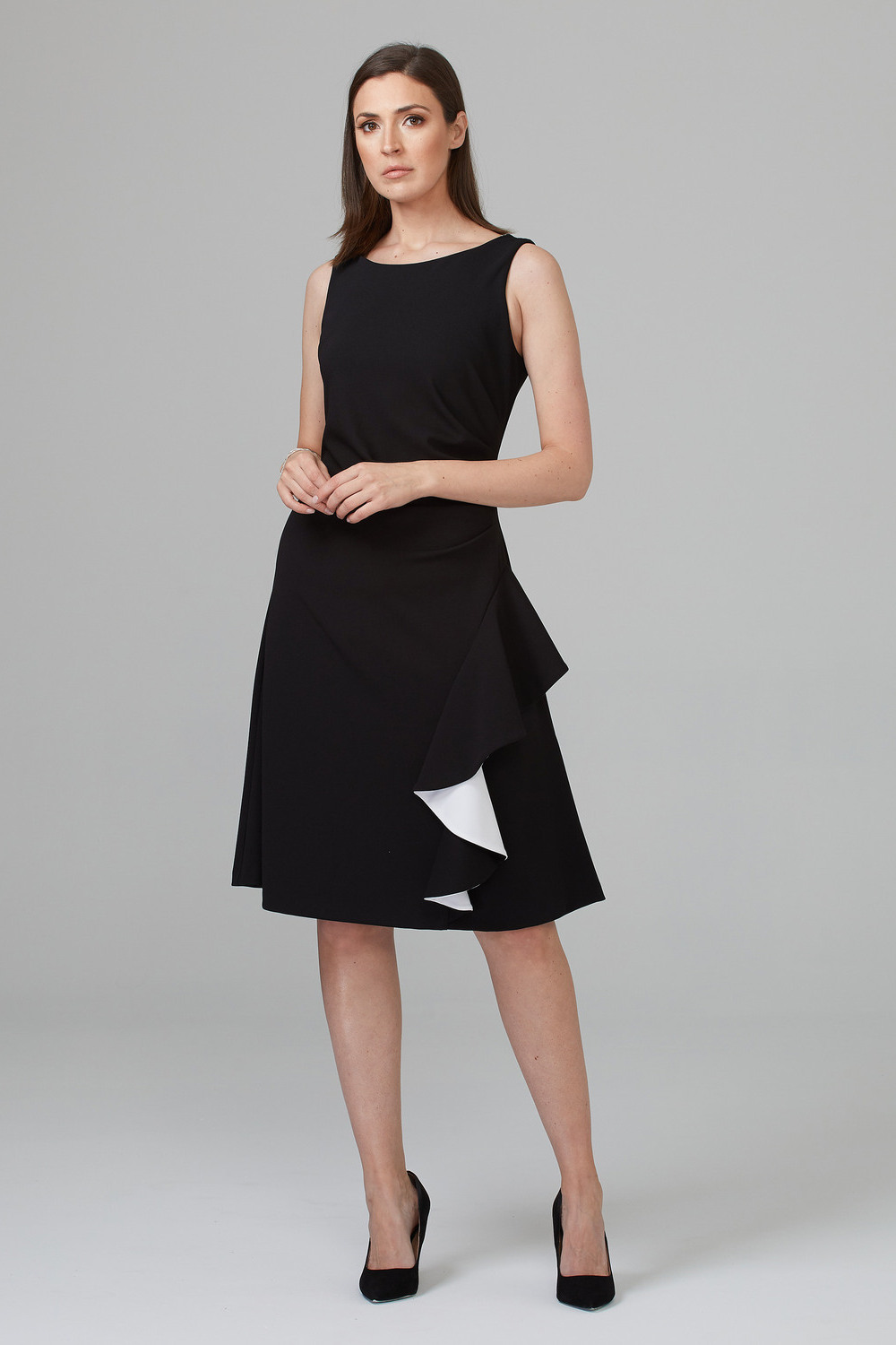 Joseph Ribkoff Dress Style 201319. Black/vanilla