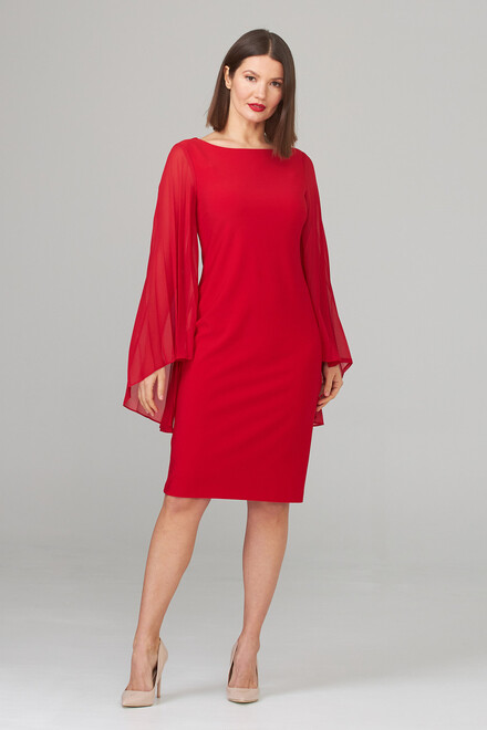 Joseph Ribkoff robe style 201417. Rouge A Levres 173